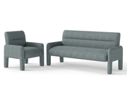 3 Piece Sofa Set – Dubai Sky Blue by The Shopsite