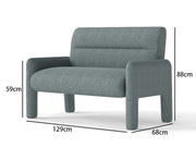 The Shopsite Sofa Modern 2 Seater Sofa Dubai Sky Blue Modern 2 Seater Sofa Dubai Sky Blue