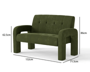 The Shopsite Sofa Milan Hunter Green 2 Seater Sofa Milan Hunter Green 2 Seater Sofa