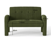 The Shopsite Sofa Milan Hunter Green 2 Seater Sofa Milan Hunter Green 2 Seater Sofa