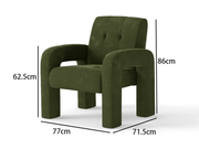 The Shopsite Sofa Modern 1 Seater Sofa Milan Hunter Green Modern 1 Seater Sofa Milan Hunter Green