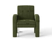 The Shopsite Sofa Modern 1 Seater Sofa Milan Hunter Green Modern 1 Seater Sofa Milan Hunter Green