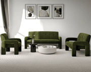 The Shopsite Sofa Modern 1 Seater Sofa Milan Hunter Green Modern 1 Seater Sofa Milan Hunter Green