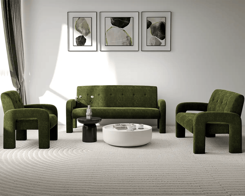 The Shopsite Sofa Modern 1 Seater Sofa Milan Hunter Green Modern 1 Seater Sofa Milan Hunter Green