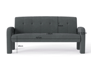 The Shopsite Sofa 3 Piece Milan Charcoal Sofa Set 3 Piece Milan Charcoal Sofa Set