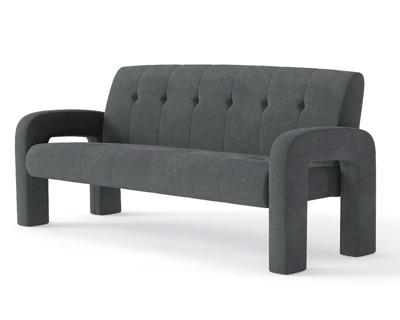 The Shopsite Sofa 3 Piece Milan Charcoal Sofa Set 3 Piece Milan Charcoal Sofa Set