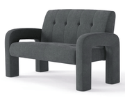 The Shopsite Sofa 3 Piece Milan Charcoal Sofa Set 3 Piece Milan Charcoal Sofa Set