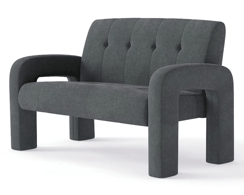 The Shopsite Sofa 3 Piece Milan Charcoal Sofa Set 3 Piece Milan Charcoal Sofa Set