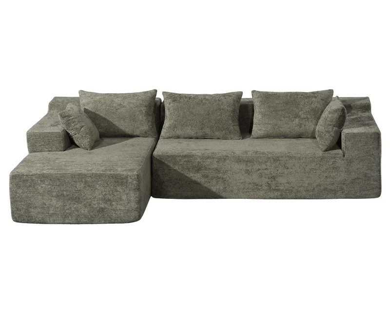 The Shopsite Sofa Compressed Sofa L-Shape Modular Sofa with Chaise Compressed Sofa L-Shape Modular Sofa with Chaise