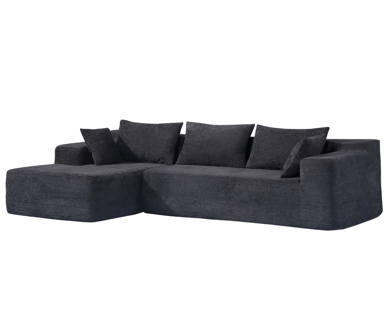 The Shopsite Sofa Compressed Sofa L Shape Modular Sofa with Chaise Compressed Sofa L Shape Modular Sofa with Chaise