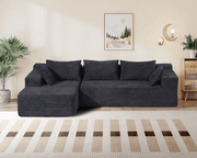 The Shopsite Sofa Compressed Sofa L Shape Modular Sofa with Chaise Compressed Sofa L Shape Modular Sofa with Chaise