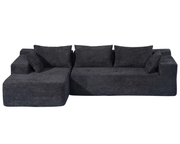 The Shopsite Sofa Compressed Sofa L Shape Modular Sofa with Chaise Compressed Sofa L Shape Modular Sofa with Chaise