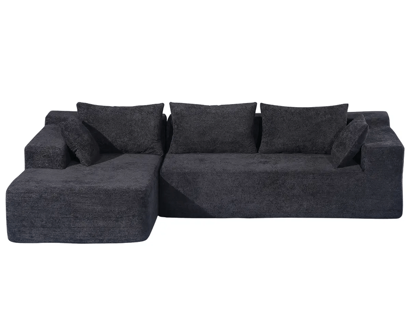 The Shopsite Sofa Compressed Sofa L Shape Modular Sofa with Chaise Compressed Sofa L Shape Modular Sofa with Chaise