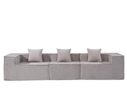 Compressed Sofa Modern 3 Seater Modular Fabric Sofa by The Shopsite