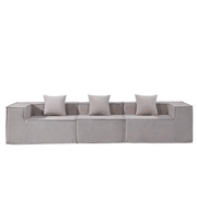 Compressed Sofa Modern 3 Seater Modular Fabric Sofa by The Shopsite