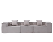 Compressed Sofa Modern 3 Seater Modular Fabric Sofa by The Shopsite