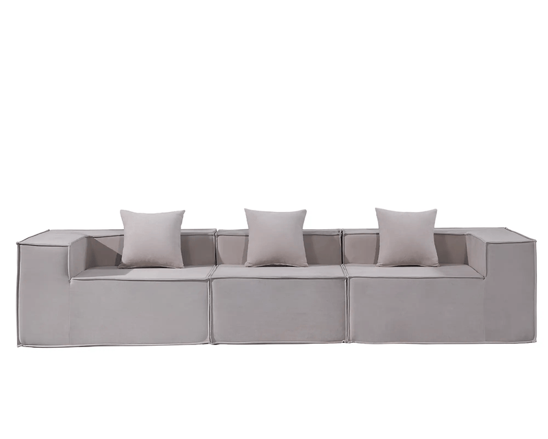 Compressed Sofa Modern 3 Seater Modular Fabric Sofa by The Shopsite