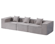 Compressed Sofa Modern 3 Seater Modular Fabric Sofa by The Shopsite