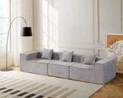 Compressed Sofa Modern 3 Seater Modular Fabric Sofa by The Shopsite