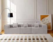 Compressed Sofa Modern 3 Seater Modular Fabric Sofa by The Shopsite