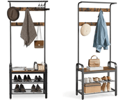 The Shopsite Home-living Vasagle Coat Rack Stand with Shoe Storage Bench Vasagle Coat Rack Stand with Shoe Storage Bench