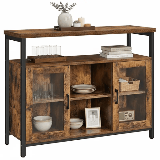 100CM Buffet Cabinet with Glass Doors by The Shopsite