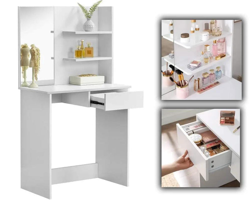The Shopsite Home-living VASAGLE Dressing Table With Mirror VASAGLE Dressing Table With Mirror