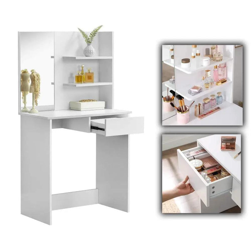 The Shopsite Home-living VASAGLE Dressing Table With Mirror VASAGLE Dressing Table With Mirror