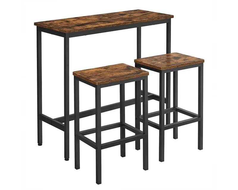 The Shopsite Home-living Dining Table Set Bar Table and Stools Set with 2 Stools Dining Table Set Bar Table and Stools Set with 2 Stools