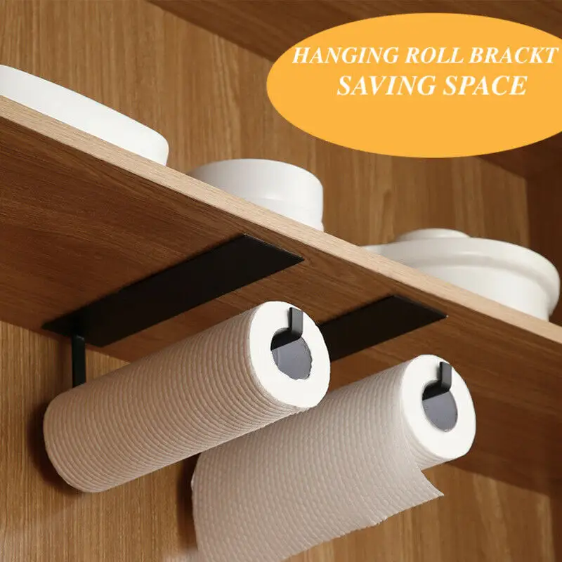 Paper Towel Holder - Black by salelink.co.nz