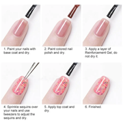 12 Colors Holographic Nail Sequins Glitter Flakes Sparkle Confetti Art Decal by salelink.co.nz
