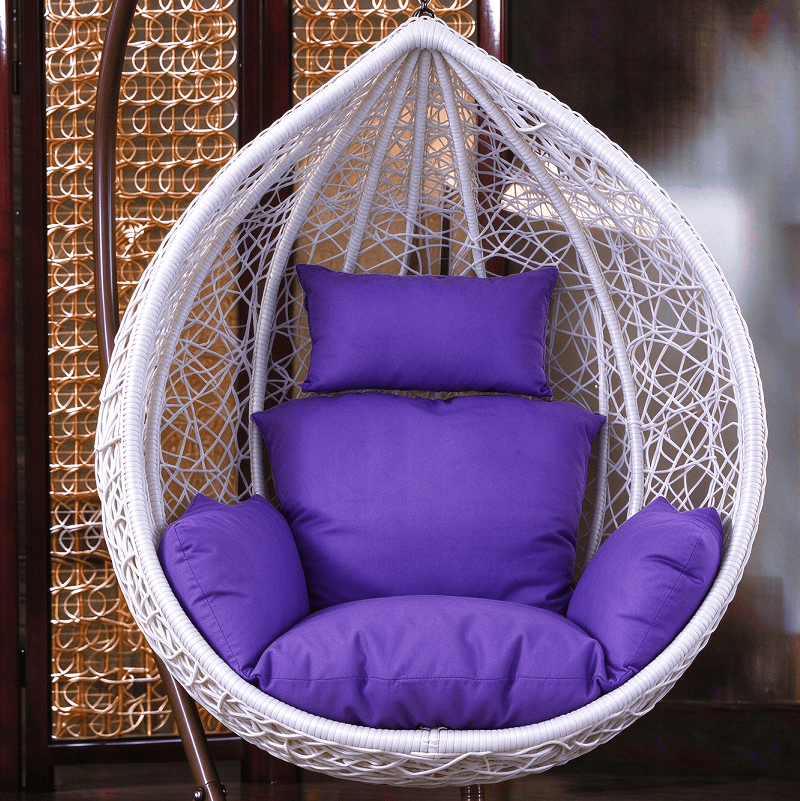 dealonline.co.nz dealonline.co.nz Cushion Pad Seat Set High Quality For Hanging Basket Chair - Purple Cushion Pad Seat Set High Quality For Hanging Basket Chair - Purple