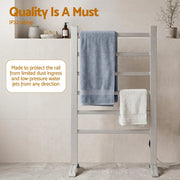 SportZone.co.nz Home & Garden > Laundry & Cleaning > Drying Racks & Hangers Devanti Electric Heated Towel Rail Rack 6 Bars with Timer Clothes Dry Warmer Devanti Electric Heated Towel Rail Rack 6 Bars with Timer Clothes Dry Warmer