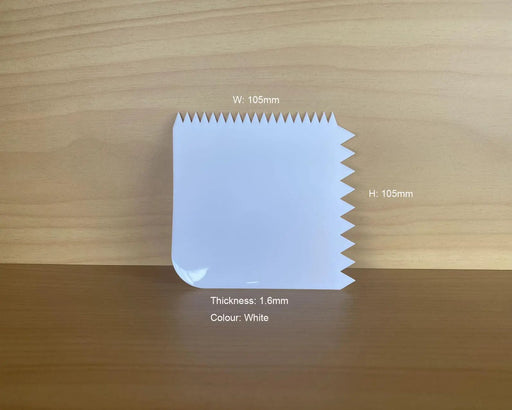 Epoxy Spreader / Plastic Scraper / Notch Adhesive Trowel - Perfect for River Table, Coffee Table, Table Top etc by Resin Art NZ