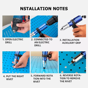 Electric Rivet Gun Tool Adapter by salelink.co.nz