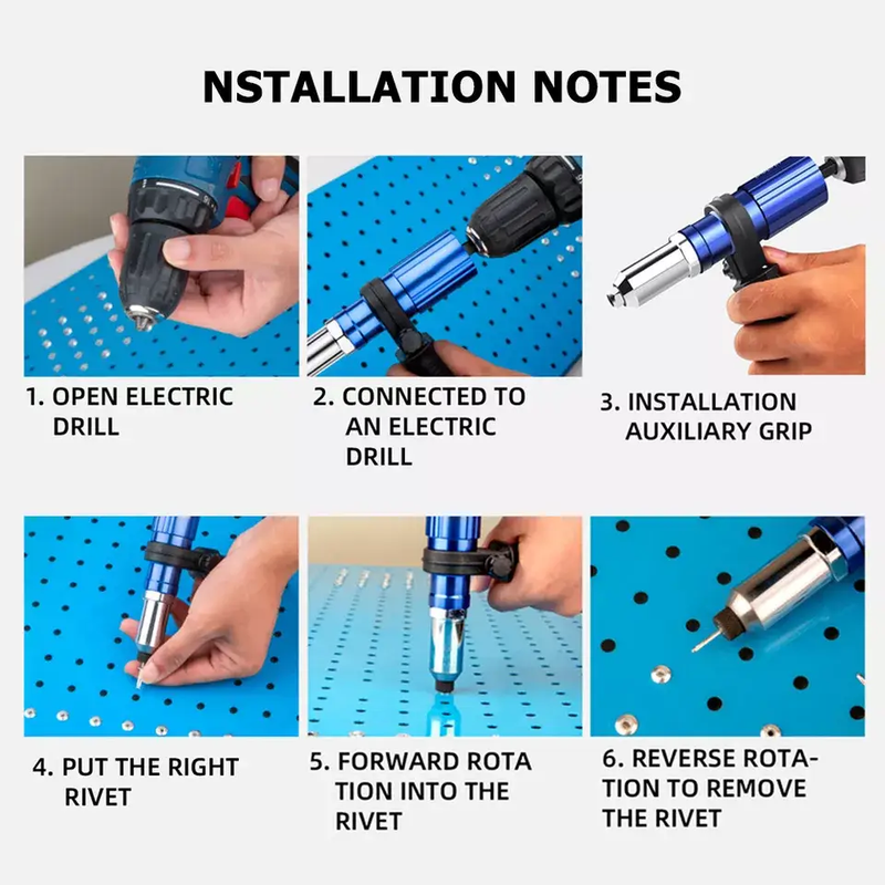 Electric Rivet Gun Tool Adapter by salelink.co.nz
