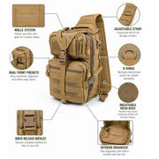 Tactical Sling Bag Pack Shoulder Sling Backpack by g8buynz