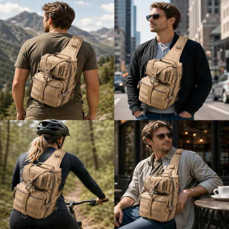 Tactical Sling Bag Pack Shoulder Sling Backpack by g8buynz