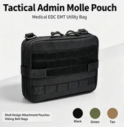 g8buynz Tactical Admin Molle Pouch, Medical EDC EMT Utility Bag Shell Design Attachment Tactical Admin Molle Pouch, Medical EDC EMT Utility Bag Shell Design Attachment