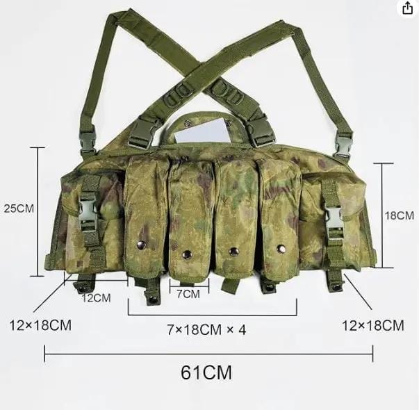 g8buynz Outdoor Tactical Chest Rig Adjustable Tactical Outdoor Hunting Chest Rig Outdoor Tactical Chest Rig Adjustable Tactical Outdoor Hunting Chest Rig