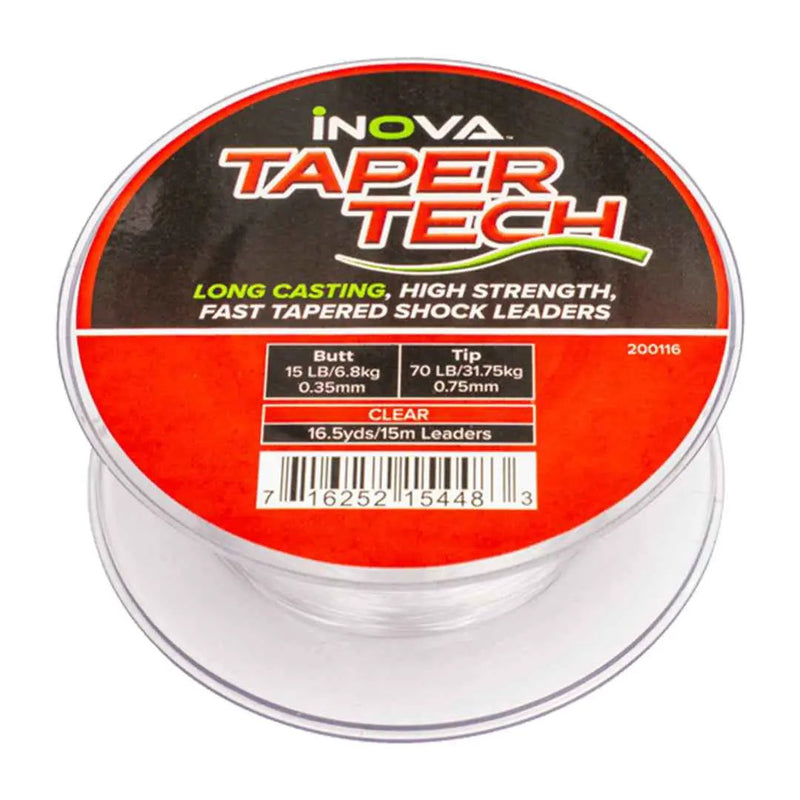INOVA Taper Tech Tapered Shock Leader by Lure Me
