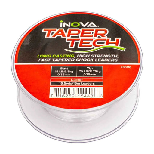 INOVA Taper Tech Tapered Shock Leader by Lure Me