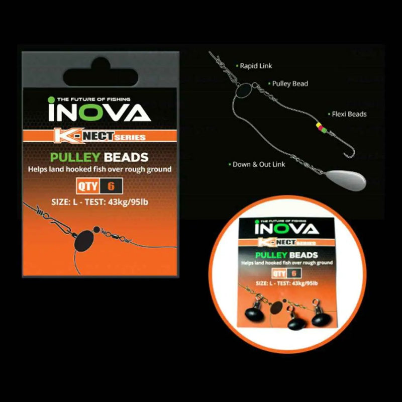INOVA Pulley Beads for Pulley or Slider Rigs by Lure Me