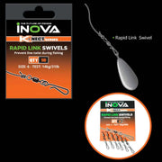 INOVA Rapid Link Swivels – Quick Change Fishing Clips for Rigs & Lures by Lure Me