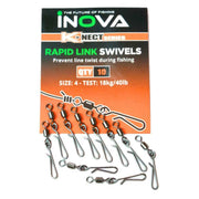 INOVA Rapid Link Swivels – Quick Change Fishing Clips for Rigs & Lures by Lure Me