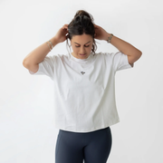 Brushed Cotton Bombshell T-shirt White by The Brave Pants Company