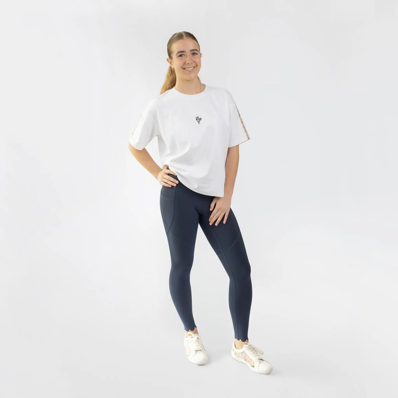 Brushed Cotton Bombshell T-shirt White by The Brave Pants Company