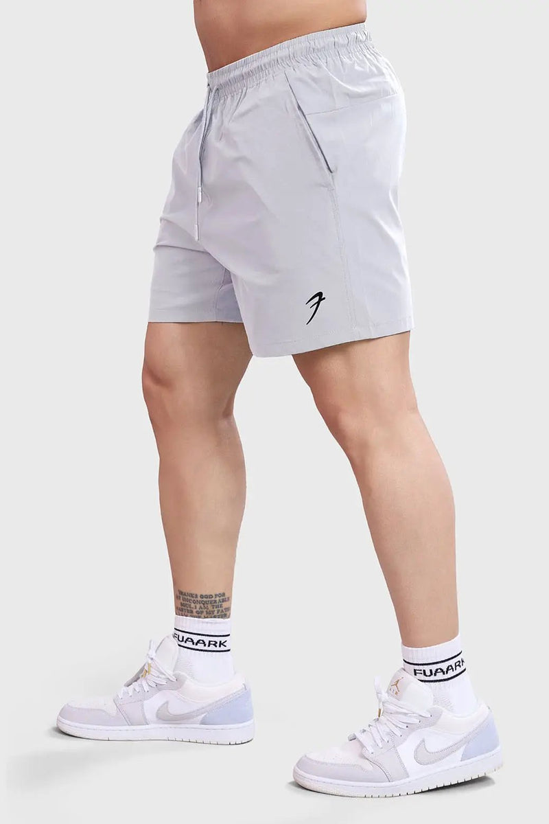 Thread Shorts Light Grey by Fuaark Nz