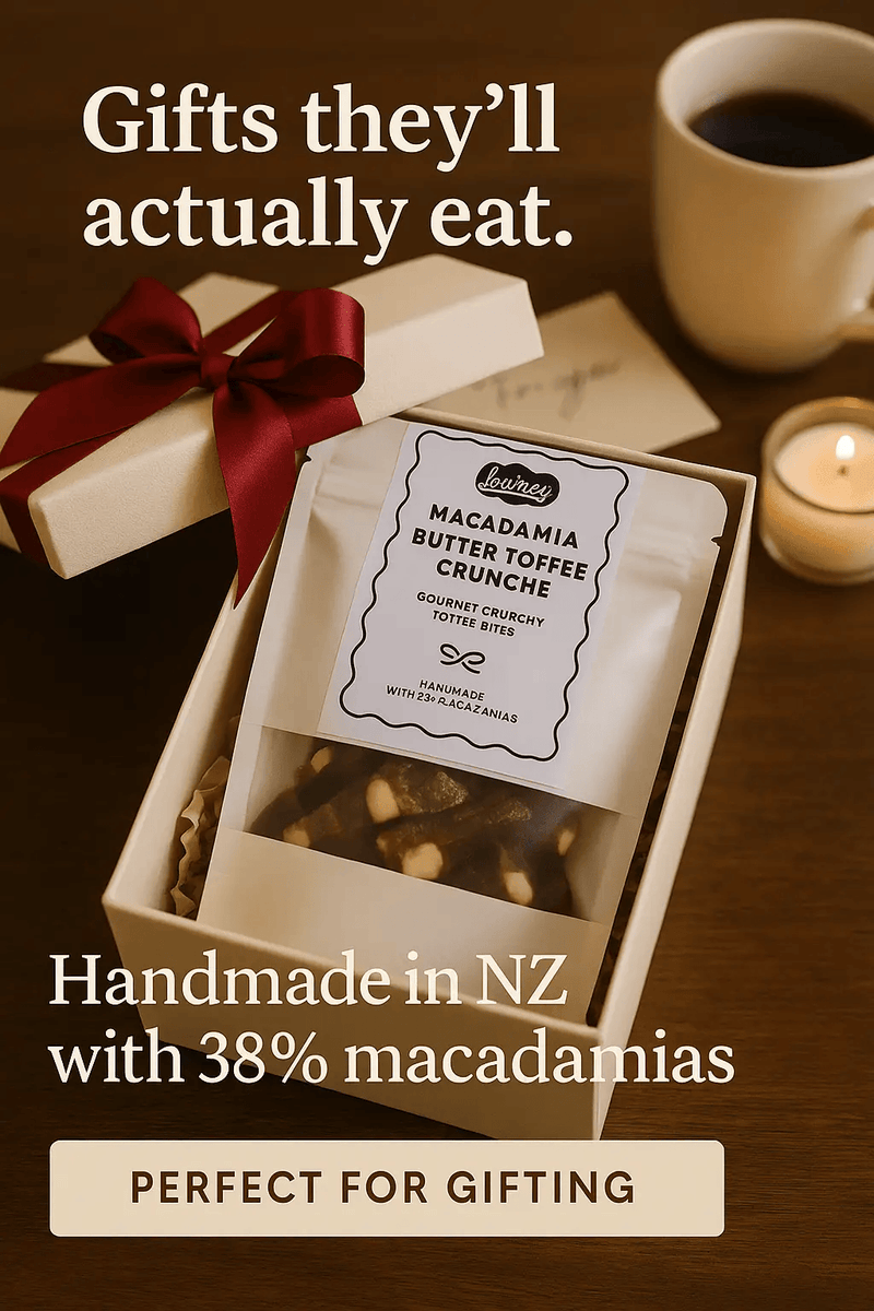 Lowrey Foods NOUGAT Lowrey Macadamia Butter Toffee Crunché 120g | NZ Gift Lowrey Macadamia Butter Toffee Crunché 120g | NZ Gift