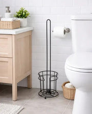 g8buynz Rust Resistant Toilet Roll Holder with Base Black Onyx Rust Resistant Toilet Roll Holder with Base Black Onyx